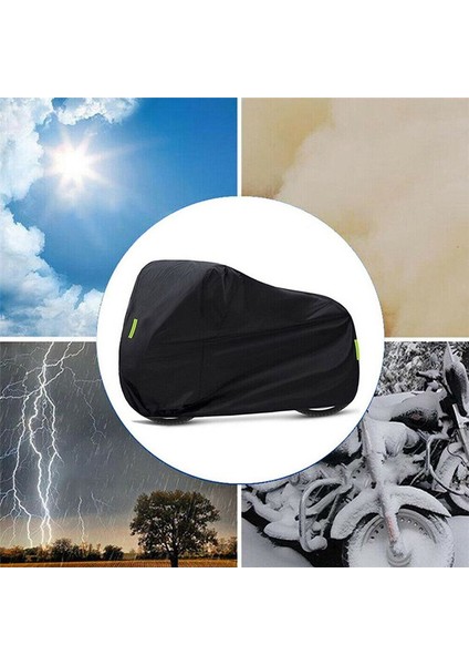 Universal Motosiklet Kapağı Toz Geçirmez Motosiklet Kapağı Motosiklet Malzemeleri Siyah (Yurt Dışından) fırsatları