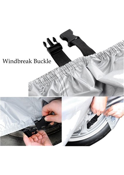 Universal Motosiklet Kapağı Toz Geçirmez Motosiklet Kapağı Motosiklet Malzemeleri Siyah (Yurt Dışından) indirimleri