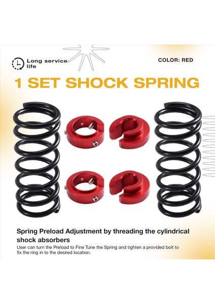 Yamaha TMAX500 Için TMAX530 TMAX560 Sx Dx Asansör Koltuk Yay Şok Emici Struts Silahlar Asansör Desteği Kırmızı (Yurt Dışından) indirimleri