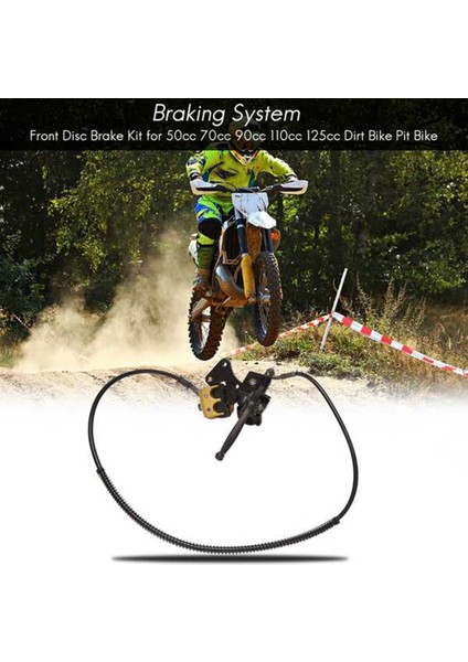 Motosiklet Ön /arka Hidrolik Disk Fren Kiti Çoğu 50CC-125CC Motokros Pit Bike Bike Bbr Ttr Crf 50 Xr Apollo (Yurt Dışından) indirimleri