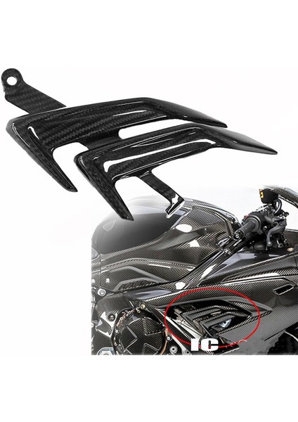 Motosiklet Yan Panel Kapak Fairing Cowling Plaka Kapakları Bmw S1000RR 2019 2020 S1000 Rr Karbon Orta Fairings (Yurt Dışından) fiyatları