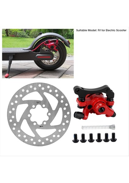 140MM Fren Diski Kaliper Kiti 6 Delikli Alüminyum Alaşım Elektrikli Scooter Için Aşınma Direnci (Yurt Dışından) fiyatları