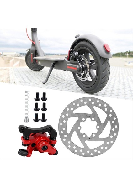 140MM Fren Diski Kaliper Kiti 6 Delikli Alüminyum Alaşım Elektrikli Scooter Için Aşınma Direnci (Yurt Dışından) indirimleri