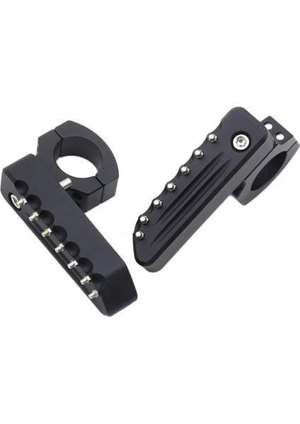 Motosiklet Ön Ayak Mandalları Triumph Için Katlanır Ayak Çizimleri TIGER660 Tiger 800 900 Gt Pro Ralli Explorer 1200 (Siyah) (Yurt Dışından)