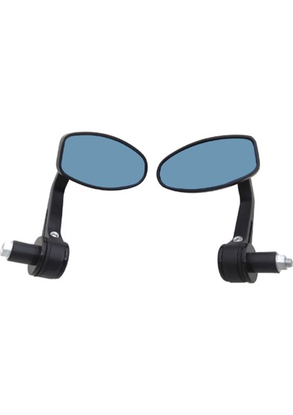 Motosiklet Dikiz Aynaları Motosiklet 22MM Gidon Için Gidon Dik Görünüm Aynası (Yurt Dışından)