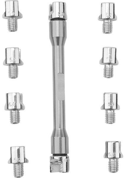 Motosiklet Kolu Konuşan Anahtar Cnc Anahtar Seti 5 0-6 8 Uzunluk 93MM/3 7in Çoğu Motosiklet Lastik Onarım Anahtarı Gümüş (Yurt Dışından)
