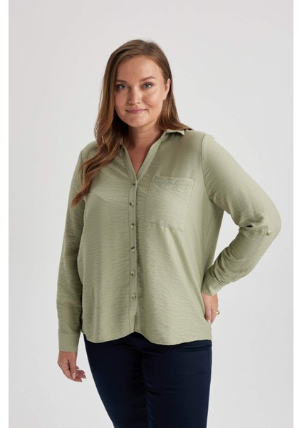 Regular Fit Uzun Kollu Gömlek M9407AZ23AU