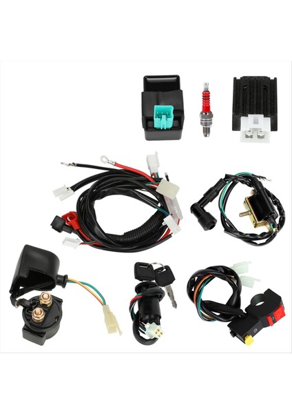 Çukur Bisiklet Kablo Demeti 50CC 70CC 90CC 110CC Için Elektrikli Başlangıç 4 Zamanlı Motor Taotao Ssr 70 X-Pro 4 Wheelers Parçaları (Yurt Dışından)