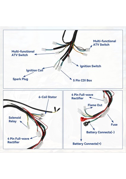 Tao Tao Coolster 125CC 110CC Çin Atv Quad 4 Wheeler 4 Strok (Yurt Dışından) modelleri