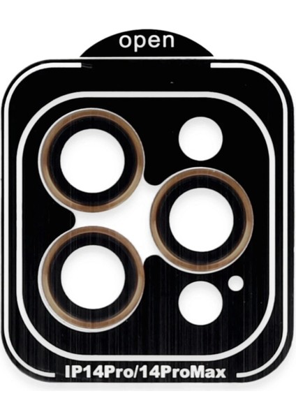 Bfs iPhone 15 Pro Max Pvd Metal Kamera Lens - Turuncu