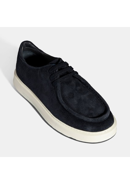 Erkek Lacivert Bağcıklı Süet Deri Günlük Ayakkabı indirimleri