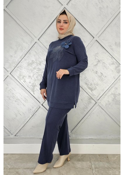 Kadın Dikme ve Taş Detaylı Tesettür Takım modelleri
