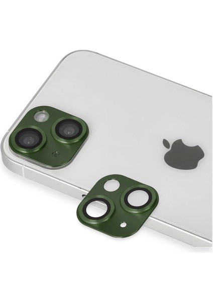 Bfs iPhone 13 Pers Alüminyum Kamera Lens - Yeşil