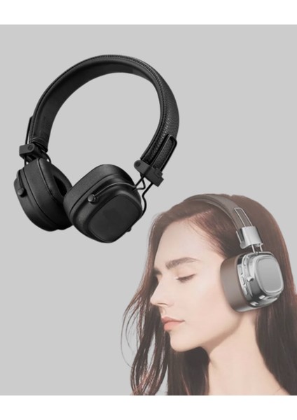 Techmrt Kablosuz Kulak Üstü Bluetooth Kulaklık Güçlü Bas ve Katlanabilir Tasarım fiyatları