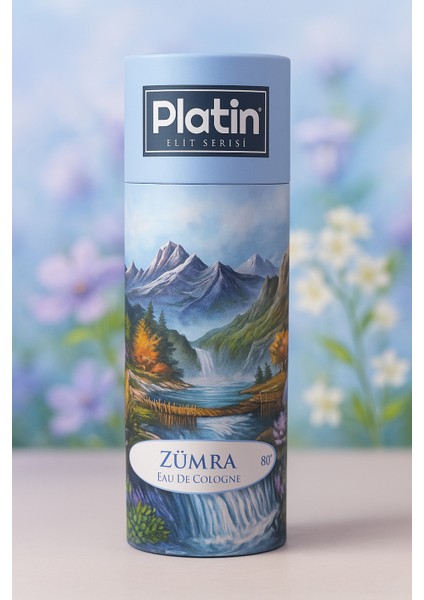 Elit Serisi Silindir Kutu Ahşap Kapaklı 80° 250 Cc. Cam Şişe Zümra Çiçeği Kolonyası modelleri