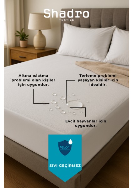 Micro Fitted Full Kenar Su Sıvı Geçirmez Tek-Çift Kişilik Yatak Koruyucu Alez Beyaz modelleri