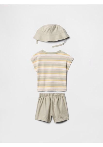 Bebek Gri Üç Parça Outfit Set modelleri