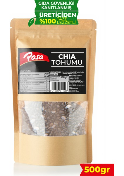 Chia Tohumu 500 gr – Yüksek Lifli ve Omega-3 Kaynağı fiyatları