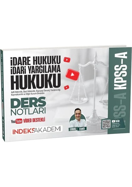 Indeks Akademi Yayıncılık Kpss A Grubu Idare ve Idari Yargılama Hukuku Video Ders Notları - Erdal Fanid