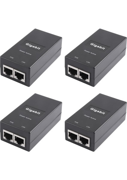 4x Gigabit Poe Enjektör 10/100/1000 Mbps/1g/2g Uyumlu IEEE802 3AF/AT Pasif Güç Kaynağı Poe Cihazı Abd Tak Için (Yurt Dışından)