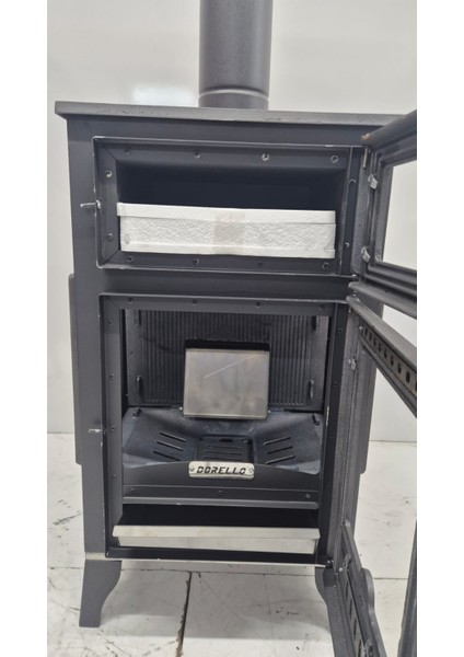 Pelet Soba Camlı Kuzine Tipi Sobası – Fırınlı, Yüksek Verimli modelleri