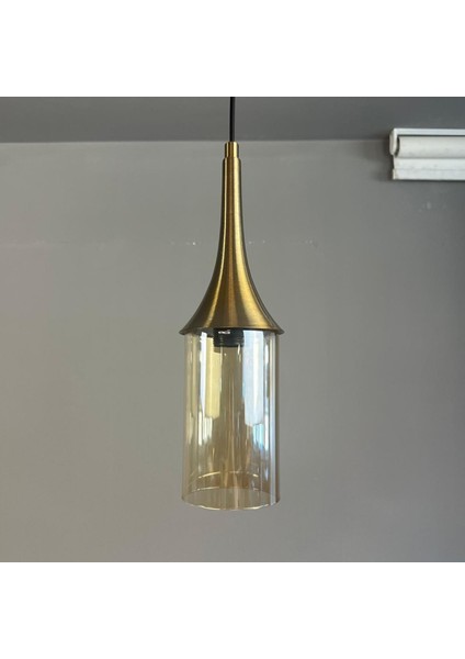 Windy Cam Bal Rengi Tekli Avize Eskitme Külah Başlık Retro Sarkıt Lamba Salon Aydınlatma fiyatları