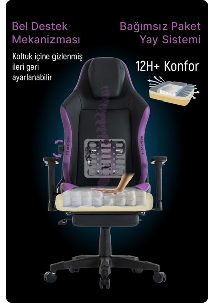 Globe Pro Purble Oyuncu Koltuğu