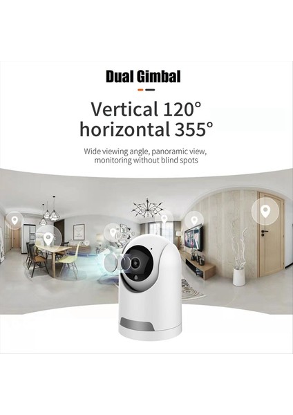 4mp Wifi Kamera Çift Pan/yatırma Hareket Algılama Cctv Iki Yönlü Ses Kapalı Bebek Monitörü 2.4g Wifi Güvenlik Kamerası Ab Fiş (Yurt Dışından) indirimleri