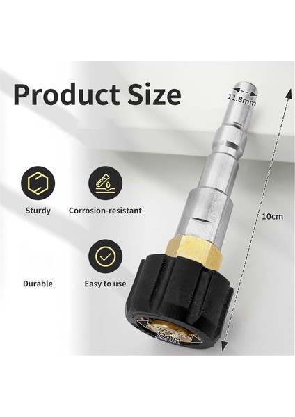 Nilfisk Basınçlı Yıkama Makinesi Aksesuarları Için Adaptör Fişi Nipeli D12 - Karcher Için M22 x 1 5 Dişi Hızlı Bağlantı Bağlantısı (Yurt Dışından) indirimleri