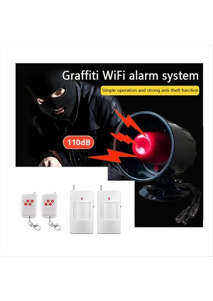 433MHZ Kablosuz Siren Alarm Sistemi Ev Güvenliği Hırsız Alarmı Kızılötesi Sensörler ile Alarm Uzun Menzilli Abd Fişi (Yurt Dışından) fırsatları