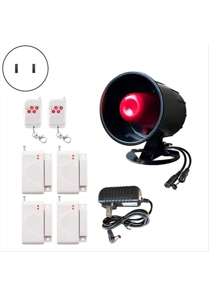 433MHZ Kablosuz Alarm Siren Sistemi Ev Güvenliği Hırsız Alarmı ile Kapı Sensörü Uzun Menzilli Kurulum Us Fiş (Yurt Dışından) fiyatları