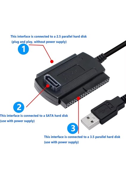 Usb&#39 Den Sata&#39 Ya Ide Kablosu 3&#39 Ü 1 Arada USB 3 0 Ila 2 5/3 5/5 25 Inç Ide Sata&#39 Dan Usb&#39 Ye Dönüştürücü Kablosu Cr-Rom Dvd-Rom Cd-Rw Için (Yurt Dışından) fırsatları
