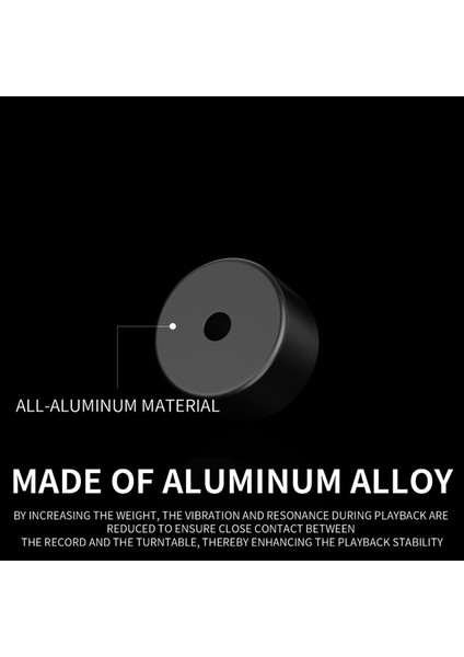 Lp Büyük Delik Kayıt Adaptörü Vinil Kayıt Disk Ağırlığı 7 Inç Disk Sabit Dönüştürücü Alüminyum Alaşımlı Vinil Aksesuarları (Yurt Dışından) fiyatları