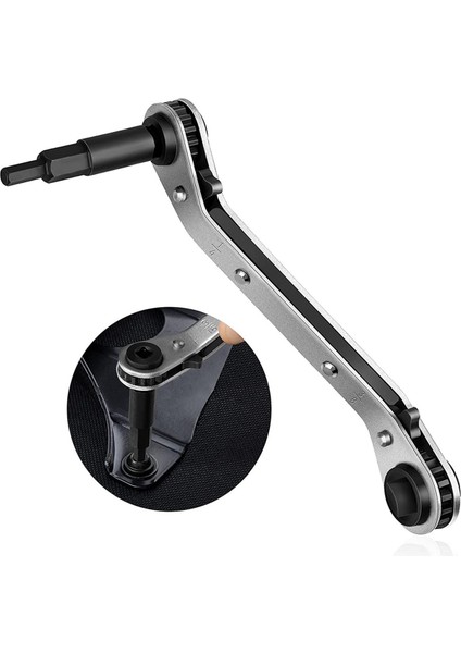 2x Hvac Servis Anahtarı Klima Vanası Cırcır Anahtarı (1/4 Inç 3/8 Inç 3/16 Inç 5/16 Inç) Altıgen Uç Adaptörü ile (Yurt Dışından) modelleri