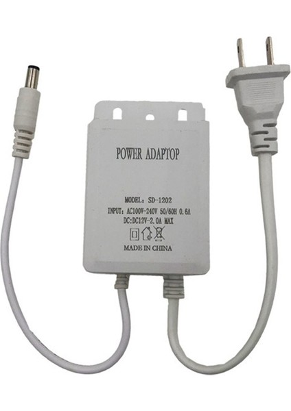 4x 12V 2A Güç Adaptörü Su Geçirmez Güç Gözetleme Kamerası Güç Adaptörü Işık Şeridi Kaynağı Abd Plug ile Beyaz (Yurt Dışından) fiyatları