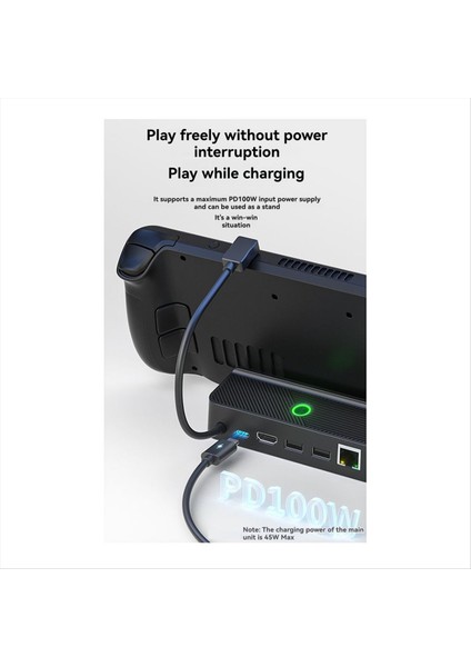 Steam Deck Bağlantı Istasyonu Için Rgb Standı HDMI Uyumlu Video Adaptörü Steam-Deck Oyun Konsolu Için USB Tip-C Şarj Cihazı (Yurt Dışından) indirimleri