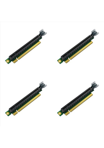 4x Pcıe 16X Yükseltici Kart Adaptörü Pcı Express 3 0 Pcı-E - Pcı-E 16X Yuvası Dönüştürücü 1u Sunucu Için 90 Derece Konnektörler (Yurt Dışından)