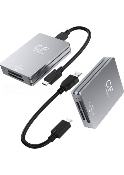 2 In 1 Cfexpress Tip A Sd Kart Okuyucu Taşınabilir Cfexpress Okuyucu Usb3 2 10 Gbps Çift Yuvalı Sd Hafıza Kartı Adaptörü A + Sd (Yurt Dışından) fırsatları