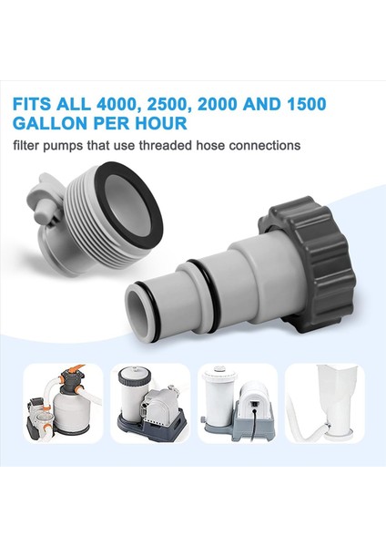 2x Havuz Hortumu Adaptörü Adaptörü A Havuz Hortumu Adaptörü Havuz Havuz Hortumu Adaptör Seti Pompalar Için Hortum Adaptörü (Yurt Dışından) fırsatları