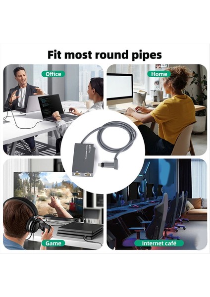 Starlink Gen2 Kablolu Harici Ağ Çift Bağlantı Noktası Ethernet Adaptörü Için Ethernet Adaptörü 1 Gbps Hızlı Ağ (Yurt Dışından) indirimleri