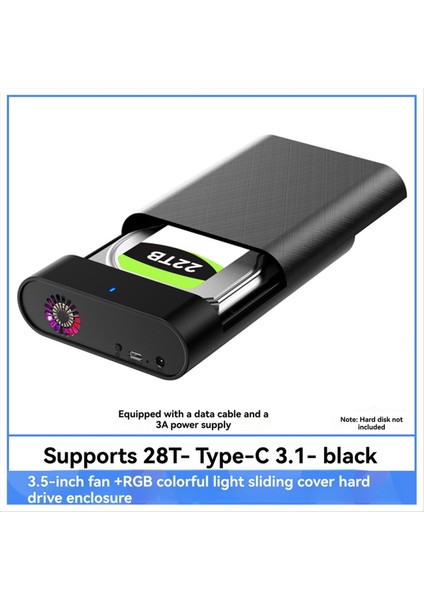 3 5 Inç SSD Durumda Usbc3 1 Sabit Sürücü Muhafazası Sata Tip C 3 1 Okuyucu 5 Gbps 28 Tb Adaptör Rgb SSD Kutusu Pc Için Abd Tak (Yurt Dışından) indirimleri