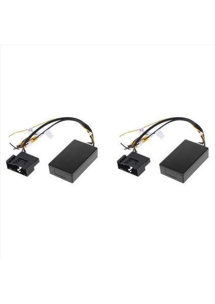 2x Rgb (Rca) Av Cvbs Sinyal Dönüştürücü Dekoder Kutusu Adaptörü Fabrika Dikiz Kamera Tiguan Golf 6 Passat cc (Yurt Dışından)