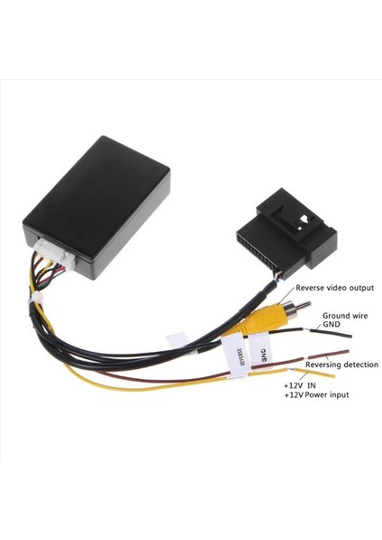 2x Rgb (Rca) Av Cvbs Sinyal Dönüştürücü Dekoder Kutusu Adaptörü Fabrika Dikiz Kamera Tiguan Golf 6 Passat cc (Yurt Dışından) modelleri