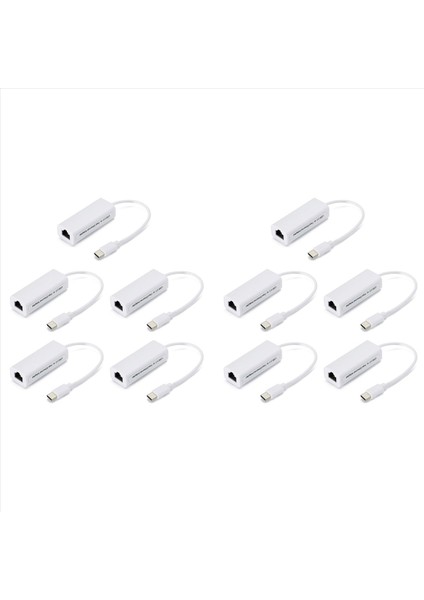 10X Ağ Kartı USB Tip-C&#39 Den RJ45&#39 E 100M Sürücüsüz Ağ Kartı Dönüştürücü Ağ Kablosu Adaptörü Ethernet Adaptörü A (Yurt Dışından)