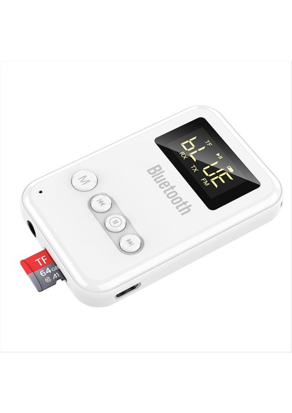 4-In-1 Bluetooth 5 0 Alıcı Verici Kablosuz Ses Adaptörü 3 5 mm Fm Tf Oynatma Adaptörü Tv Kulaklık Hoparlör (Yurt Dışından) indirimleri