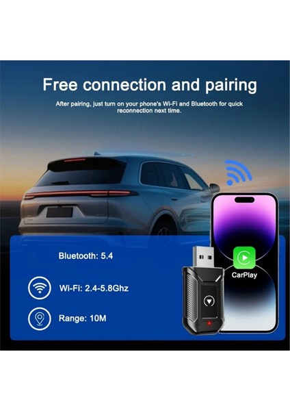 Kablolu Kablosuz Carplay Android Otomatik Adaptör ile USB Dongle Akıllı Mini Kutu Tak ve Çalıştır Vw Nissan Toyota Stereo Için (Yurt Dışından) fiyatları