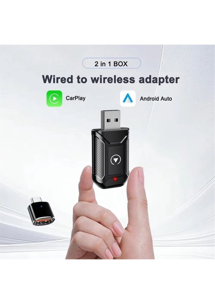 Kablolu Kablosuz Carplay Android Otomatik Adaptör ile USB Dongle Akıllı Mini Kutu Tak ve Çalıştır Vw Nissan Toyota Stereo Için (Yurt Dışından) modelleri