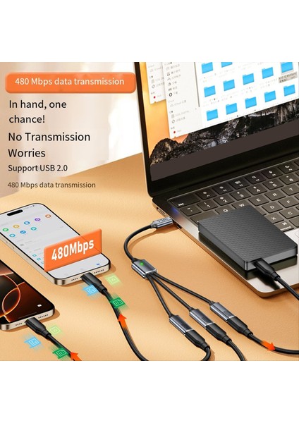 Splitter Kablo Otg USB Hub 2 0 Erkek Kadın Uzatma Kablosu Veri Şarj Adaptörü Telefon Yazıcı Için USB Flash Type-C (Yurt Dışından) fiyatları