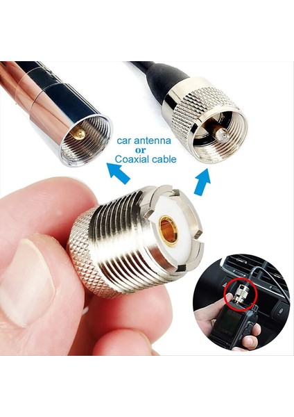 Uhf SO239 Motorola Için Konektör GP328 Walkie Talkie Araba Anteni Rf Koaksiyel Konektör Adaptörü SO239 Dişi Düz M6 (Yurt Dışından) modelleri
