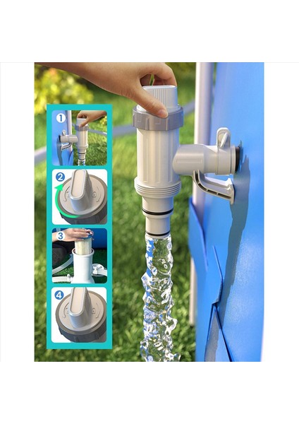 4x Havuz Hortumu Adaptörü Havuz Hortumu Tutucu ve Yer Üstü Havuzlar Için Piston Vanası Havuzu Yedek Parçaları B (Yurt Dışından) fiyatları